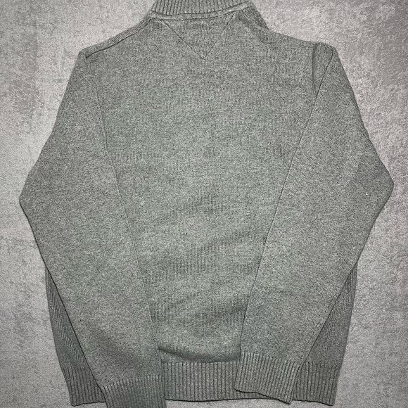 Tommy Hilfiger Grey Zip Up Sweater - Picture 4 of 6